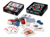 Poker set v boxu, karty a žetony Adodo 1168
