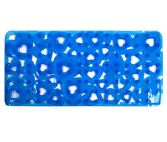 Protiskluzová podložka do vany Srdce 36 x 72 cm, modrá Protiskluzová podložka do vany Srdce 36 x 72 cm, modrá